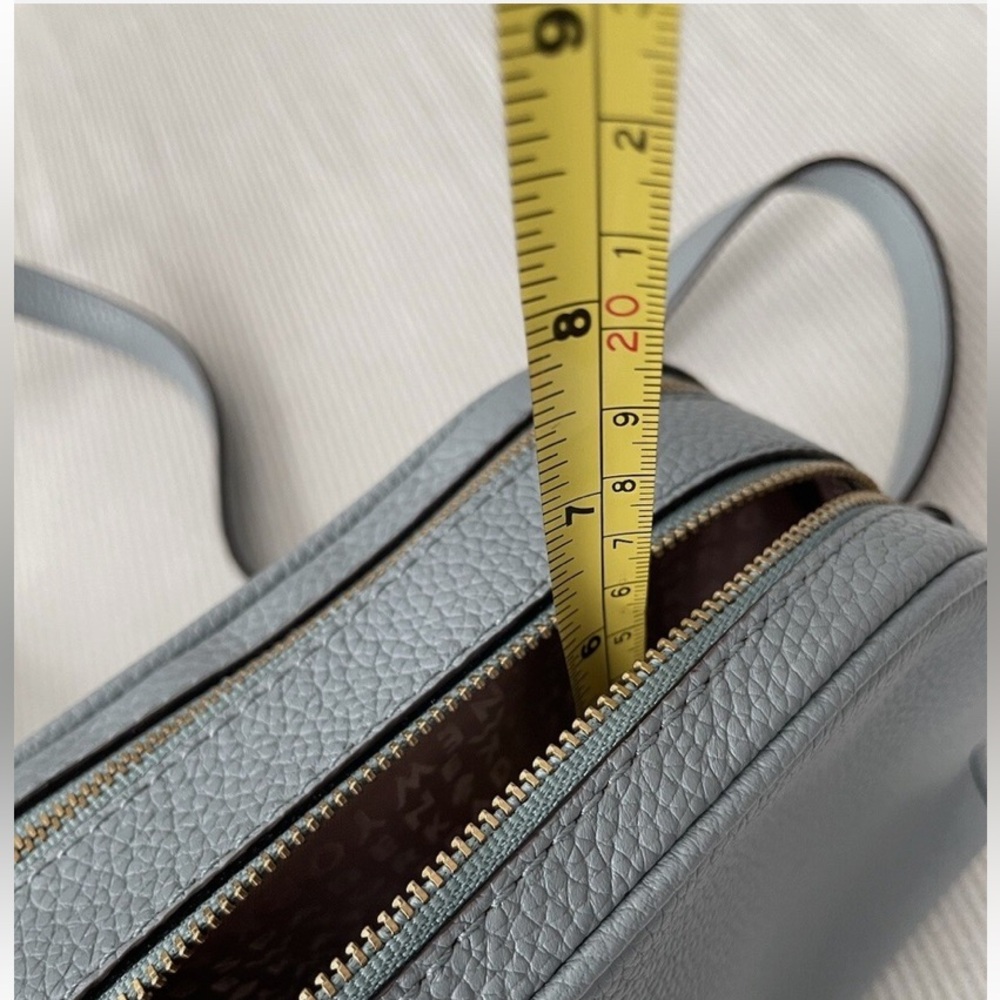 Kate Spade NWT Lt blue Mulberry Street Darian Double Zip Leather Crossbody Bag - Picture 5 of 13